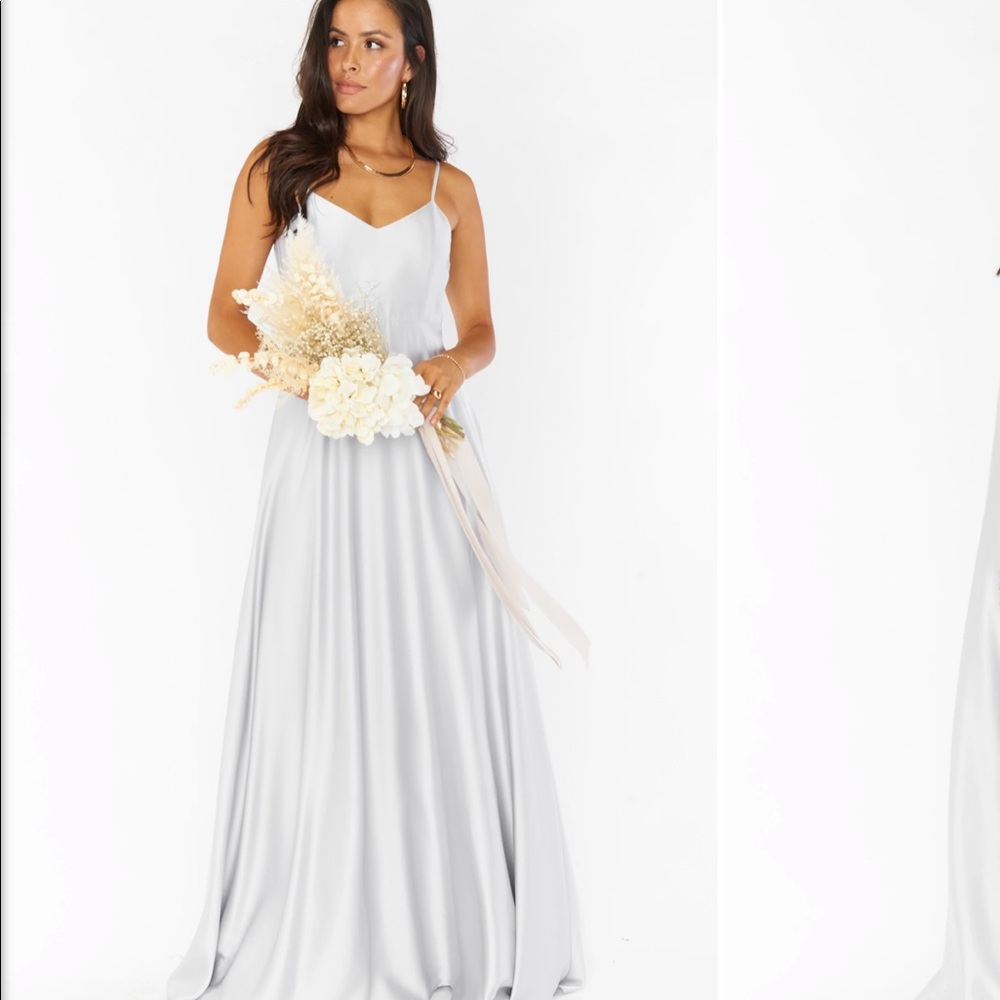 Faith Maxi Dress Luxe Silver